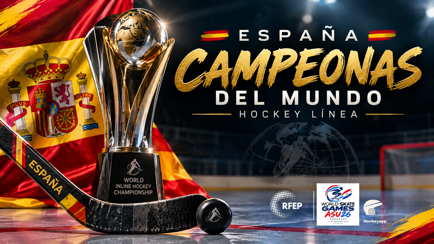España campeona del mundo hockey línea