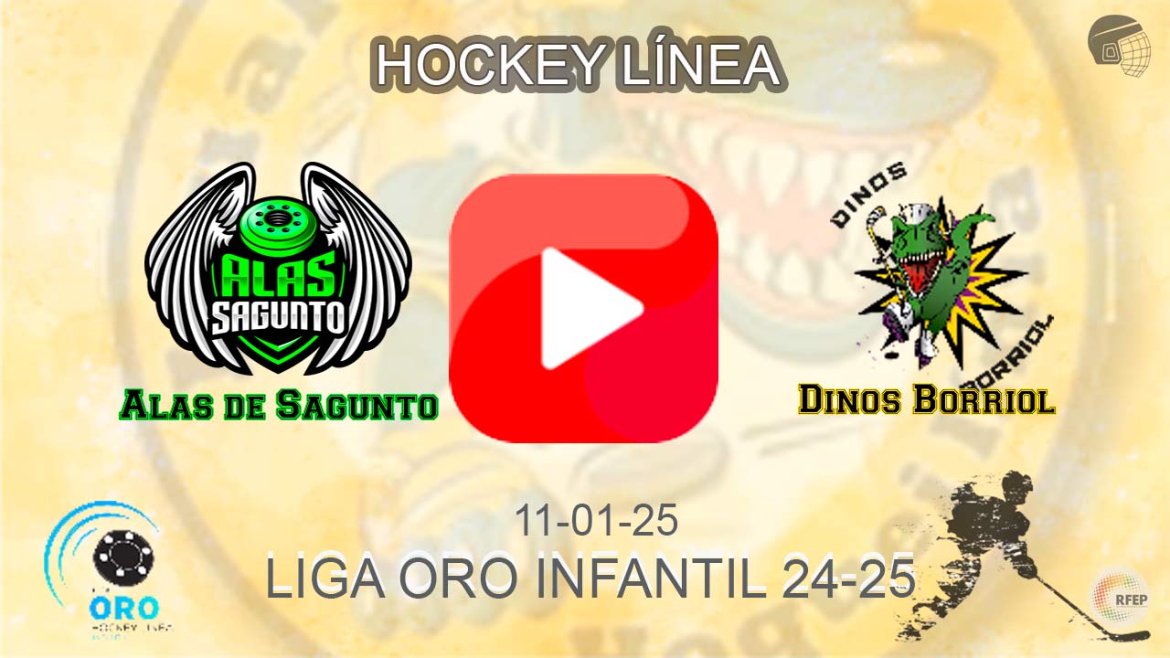 partido hockey línea Alas de Sagunto Vs Dinos de Borriol Patinatge