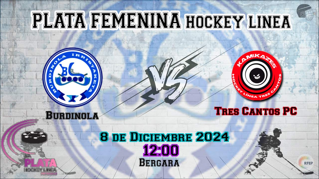 Burdinola VS Tres Cantos Patin Club hockey linea