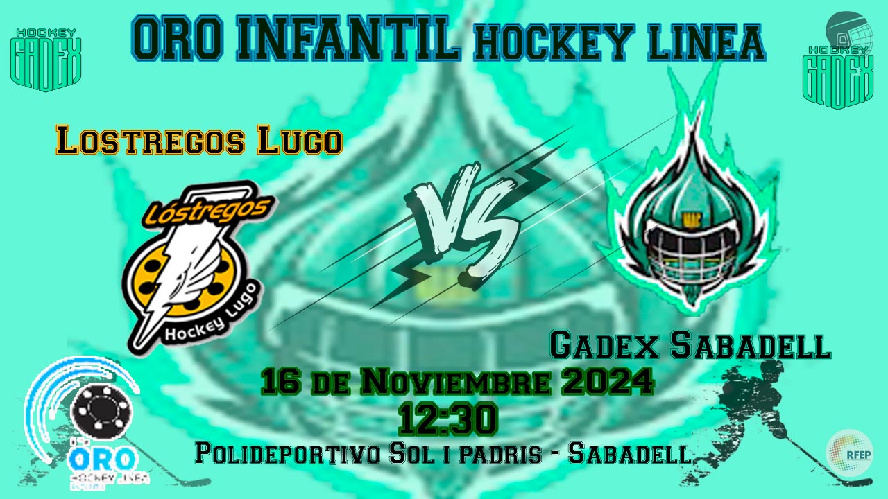 partido hockey línea Lóstregos Lugo VS Gadex Sabadell