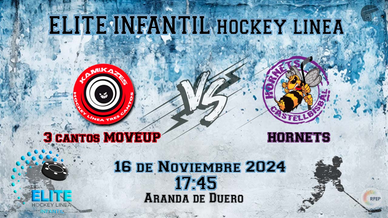 MoveUp de Tres Cantos VS Hornets de Castellbisbal hockey linea