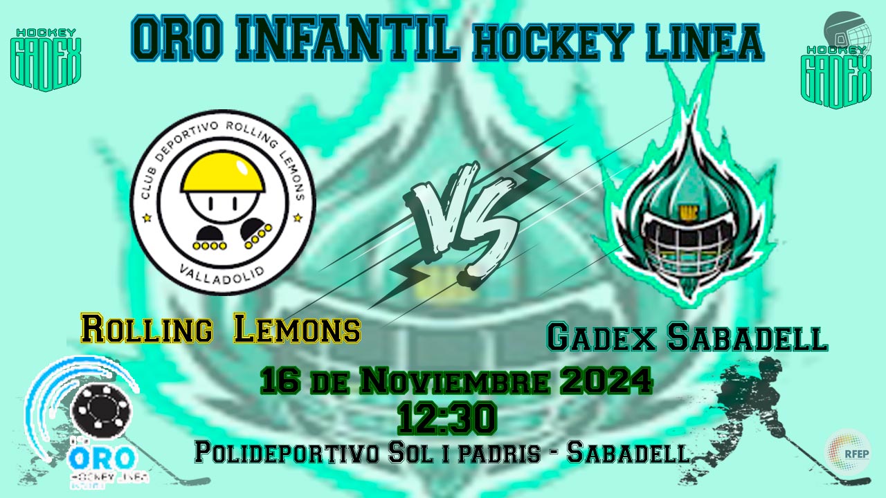 Rolling Lemons Valladolid VS Gadex Sabadell hockey linea