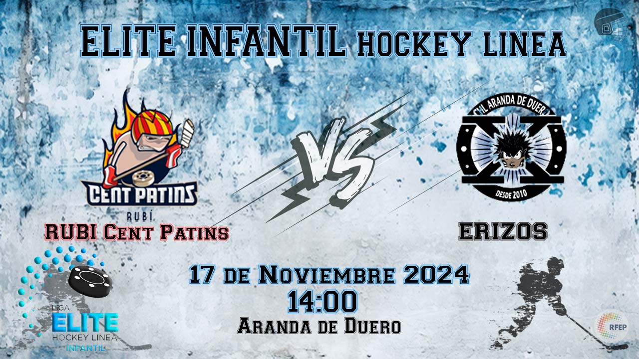 Rubi Cant Patins VS Erizos Rudos hockey linea