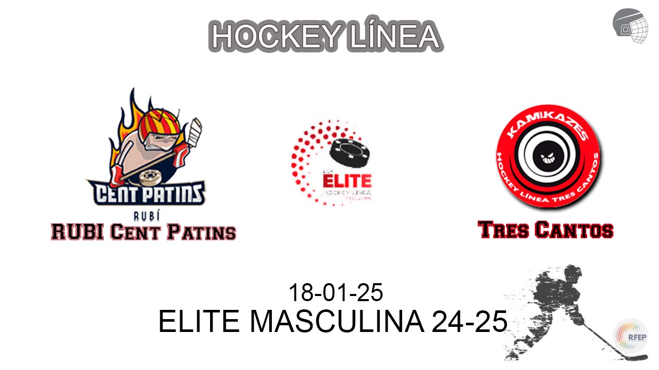 partido hockey línea 🥅 Rubí Cent Patins VS Kamikazes de Tres Cantos