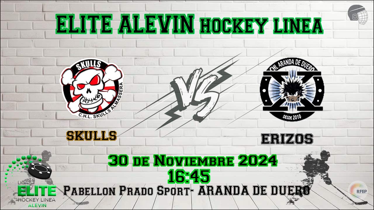Skulls VS Erizos hockey linea
