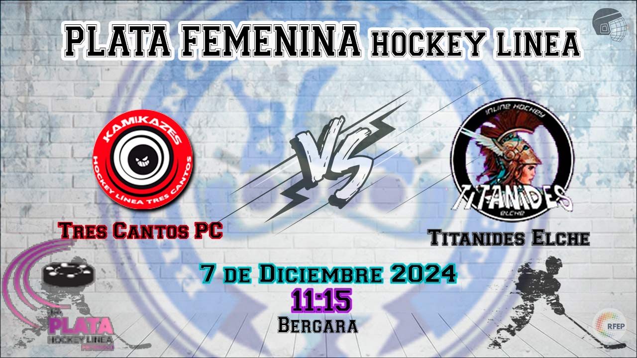 Tres Cantos Pc VS Titanides Elche hockey linea